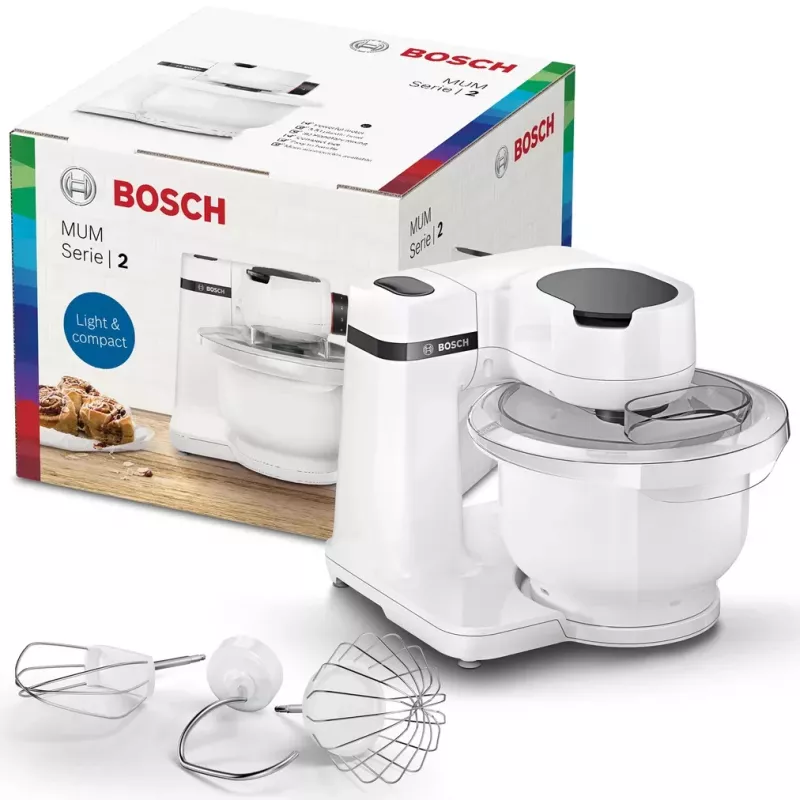 Köögikombain Bosch Serie 2 MUMS2AW00 — 700 W, 3,8 L kauss, 4 kiirust, valge