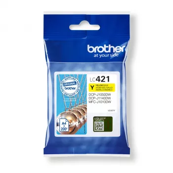 Brother LC-421Y tindikassett 1 tk Originaal Kollane