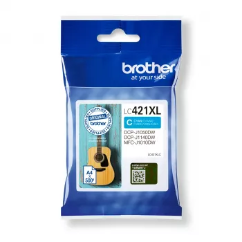 Brother LC-421XLC tindikassett 1 tk Originaal Suur (XL) tootlikkus Tsüaan