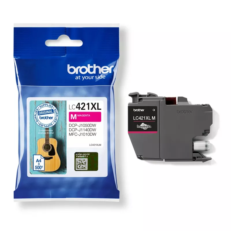 Brother LC-421XLM tindikassett 1 tk Originaal kõrge (XL) tootlikkusega magenta
