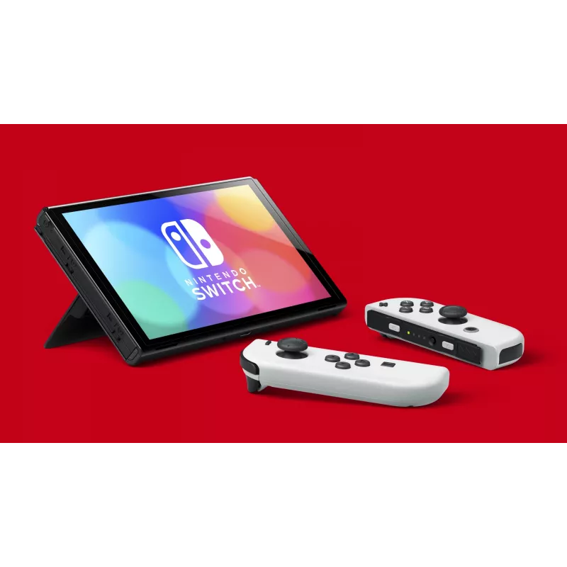 Nintendo Switch OLED, Nintendo Switch, NVIDIA Custom Tegra, Valge, Analoog/Digitaal, Kodunupp, Toitenupp, Nupud