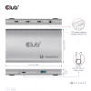 CLUB3D sertifitseeritud Thunderbolt™4 kaasaskantav 5-ühes jaotur nutika toitejaotusega