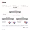 CLUB3D sertifitseeritud Thunderbolt™4 kaasaskantav 5-ühes jaotur nutika toitejaotusega