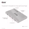 CLUB3D sertifitseeritud Thunderbolt™4 kaasaskantav 5-ühes jaotur nutika toitejaotusega