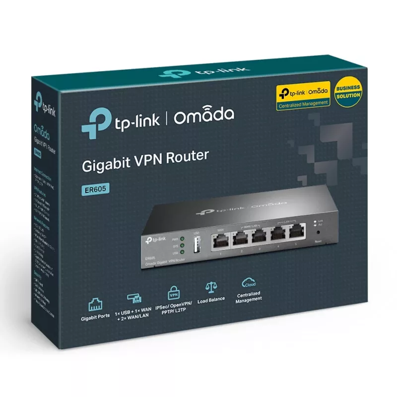 Ruuter TP-Link SafeStream Gigabit Multi-WAN VPN TL-R605