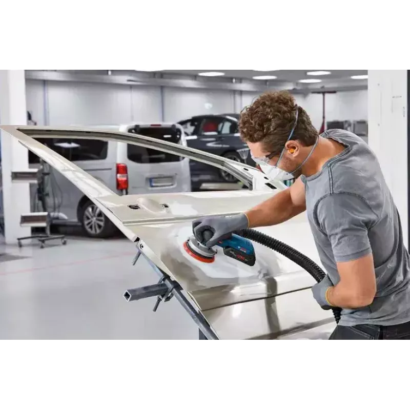 Bosch GEX 18V-125 Professional juhuslik orbitaallihvmasin 10000 RPM 20000 OPM must, sinine, hall, punane