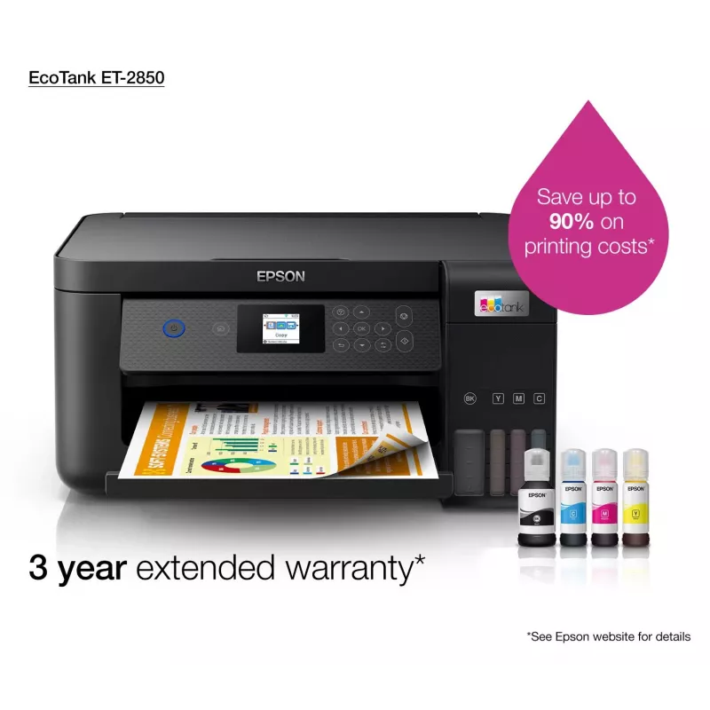 Epson EcoTank ET-2850 A4 Multifunktsiooniline Wi-Fi tindipaagiga printer