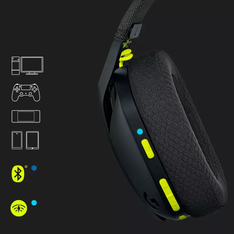 LOGITECH G435 Lightspeed Wireless Gaming Headset - Must
