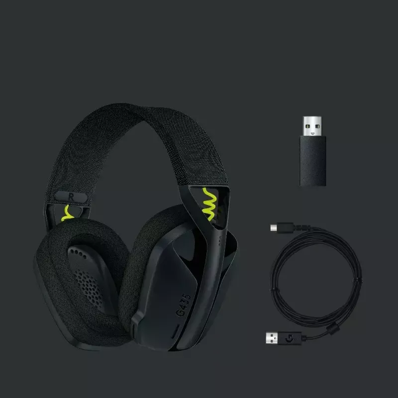 LOGITECH G435 Lightspeed Wireless Gaming Headset - Must