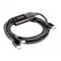 CLUB3D USB USB-C, Y-laadimiskaabel 2x USB USB-C, max 100 W, 1,83 m/6 jalga M/M