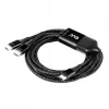 CLUB3D USB USB-C, Y-laadimiskaabel 2x USB USB-C, max 100 W, 1,83 m/6 jalga M/M