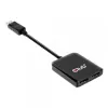 CLUB3D Multi Stream Transport (MST) Hub DisplayPort 1.4 HDMI-le kahe monitori 4K60Hz M/F