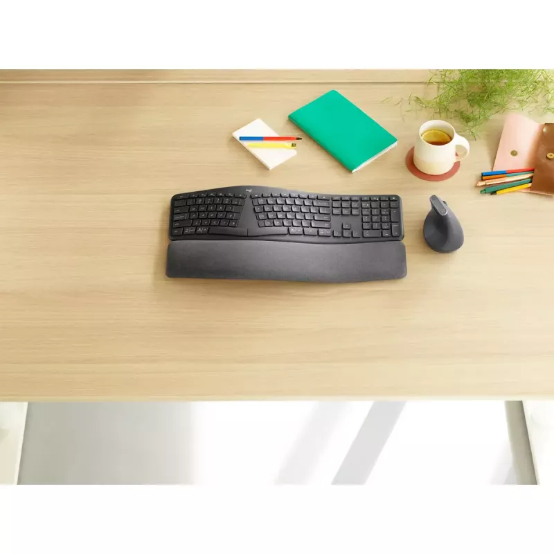 LOGITECH Ergo K860 - Juhtmeta poolitatud klaviatuur Business Graphite Qwerty Põhja-Euroopa