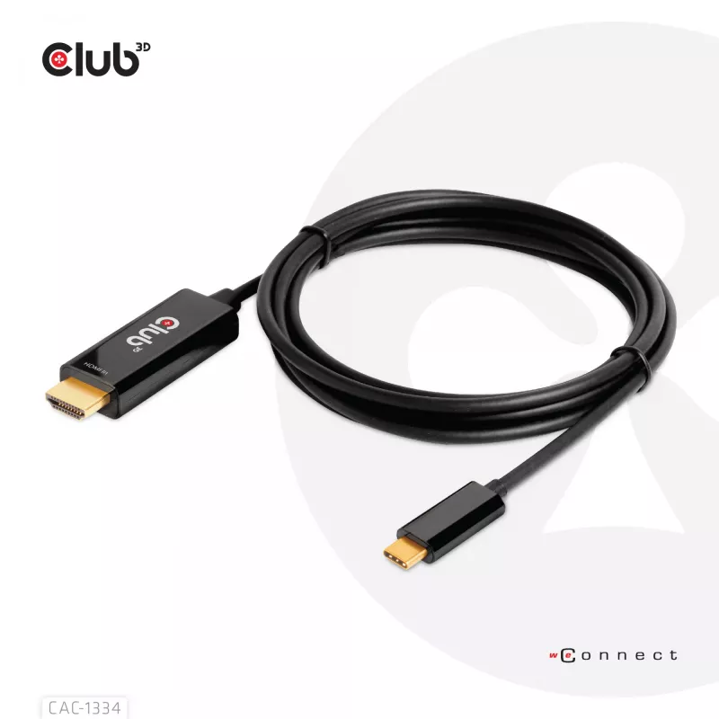 CLUB3D HDMI-USB USB-C 4K60Hz aktiivkaabel M/M 1,8m/6 jalga