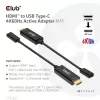 CLUB3D HDMI to USB USB-C aktiivne adapter 4K60Hz M/F