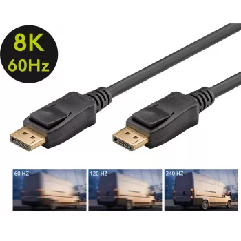 Goobay DisplayPort kaabel 58534 2 m Must