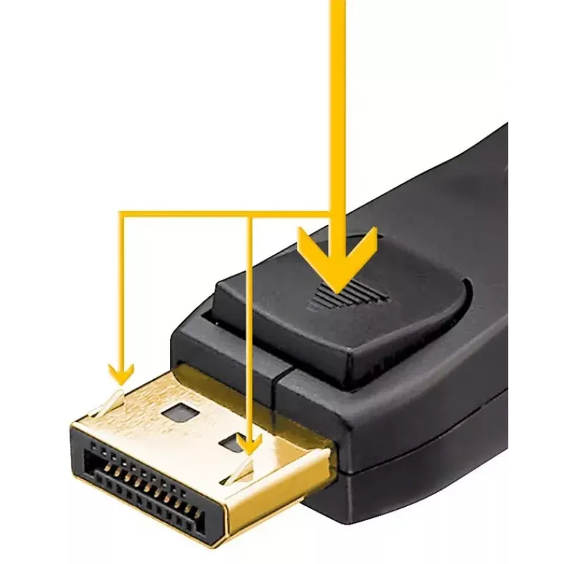 Goobay DisplayPort kaabel 58534 2 m Must