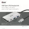 CLUB3D USB Gen2 Type-C PD laadimishub 2x Type-C 10G porti ja 2x USB Type-A 10G porti