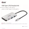 CLUB3D USB Gen2 Type-C PD laadimishub 2x Type-C 10G porti ja 2x USB Type-A 10G porti