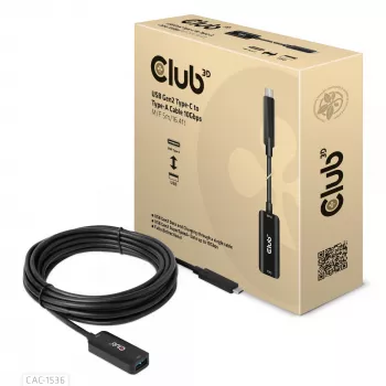 CLUB3D USB Gen2 USB-C to Type-A kaabel 10Gbps M/F 5m/16.4ft