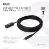 CLUB3D USB Gen2 USB-C to Type-A kaabel 10Gbps M/F 5m/16.4ft