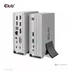 Dokkimisjaam CLUB3D CSV-1568 Metallkorpus USB Gen2 Type-C USB Gen2 Type-A HDMI DP VGA RJ45 120W
