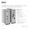 Dokkimisjaam CLUB3D CSV-1568 Metallkorpus USB Gen2 Type-C USB Gen2 Type-A HDMI DP VGA RJ45 120W