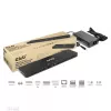 CLUB3D USB Gen1 Type-C kolme ekraani DP Alt-režiimi Displaylink dünaamilise PD laadimise dokk 120 W toiteplokiga
