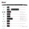 CLUB3D USB Gen1 Type-C kolme ekraani DP Alt-režiimi Displaylink dünaamilise PD laadimise dokk 120 W toiteplokiga