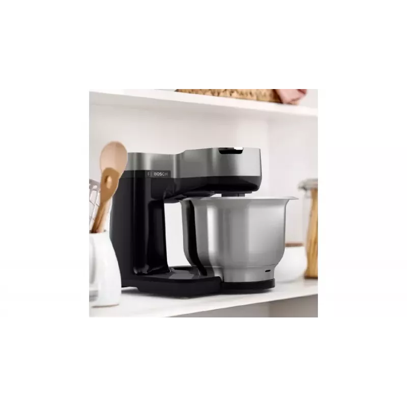 Bosch Serie 2 MUMS2VM00 köögikombain 900 W 3,8 l must, hõbedane