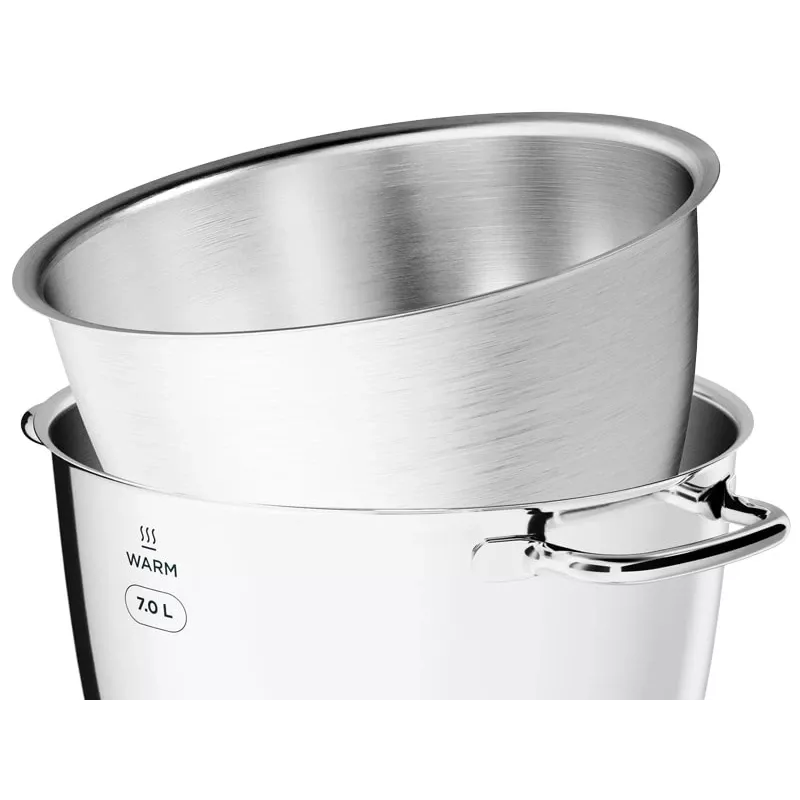 Stendmikser Kenwood KWL90.004SI — 1400 W, 7 L roostevabast terasest kauss, puutekontroll, sisseehitatud kaalud, hõbedane