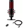 HyperX QuadCast - USB-mikrofon (must-punane) - punane valgustus