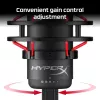 HyperX QuadCast - USB-mikrofon (must-punane) - punane valgustus