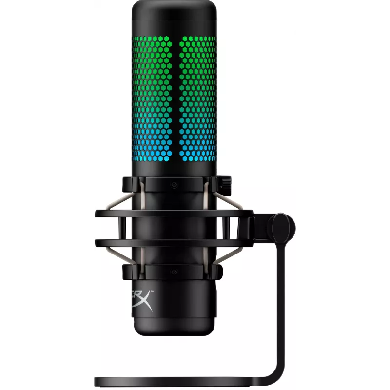 HyperX QuadCast S - USB-mikrofon (must-hall) - RGB-valgustus