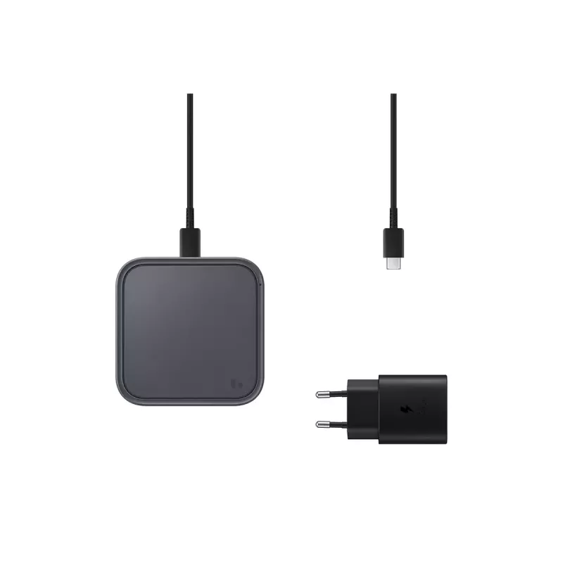 Siseruumide USB-laadija Samsung EP-P2400BBEGEU, 15 W, Must, nutitelefonidele