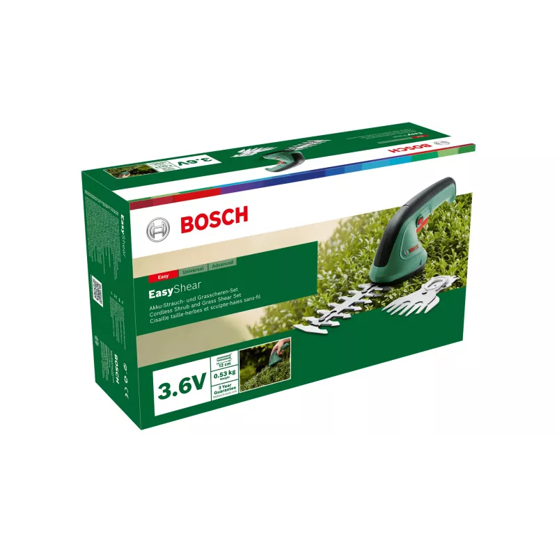 Bosch Easy Shear akutoitel murukäärid 8 cm 3,6 V liitiumioon (Li-Ion) Must, Roheline
