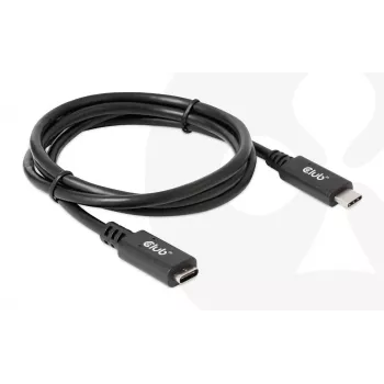 USB Gen1 USB-C pikenduskaabel CLUB3D CAC-1531, 1 m, USB-C isane kuni 2× USB-C emane, 5 Gbps, 60W PD, 4K@60Hz