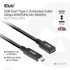 USB Gen1 USB-C pikenduskaabel CLUB3D CAC-1531, 1 m, USB-C isane kuni 2× USB-C emane, 5 Gbps, 60W PD, 4K@60Hz