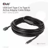 CLUB3D USB Gen1 USB-C to Type-A aktiivne adapterkaabel 5Gbps M/F 10m