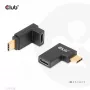 USB USB-C Gen2 nurgaadapter, komplektis 2 tk CLUB3D CAC-1528 — USB-C - USB-C, toetab 4K@120Hz
