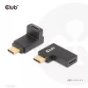 USB USB-C Gen2 nurgaadapter, komplektis 2 tk CLUB3D CAC-1528 — USB-C - USB-C, toetab 4K@120Hz
