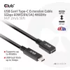 CLUB3D USB Gen1 Type-C pikenduskaabel 5Gbps 60W (20V/3A) 4K60Hz M/F 2m/6.56ft