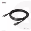 CLUB3D USB Gen1 Type-C pikenduskaabel 5Gbps 60W (20V/3A) 4K60Hz M/F 2m/6.56ft