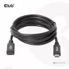 CLUB3D USB Gen1 Type-C pikenduskaabel 5Gbps 60W (20V/3A) 4K60Hz M/F 2m/6.56ft