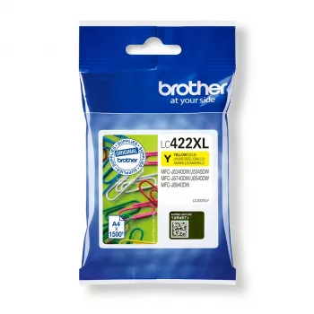 Brother LC-422XLY tindikassett 1 tk Originaal kollane