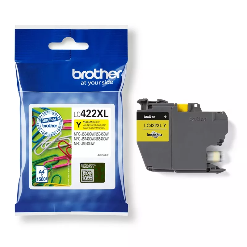 Brother LC-422XLY tindikassett 1 tk Originaal kollane