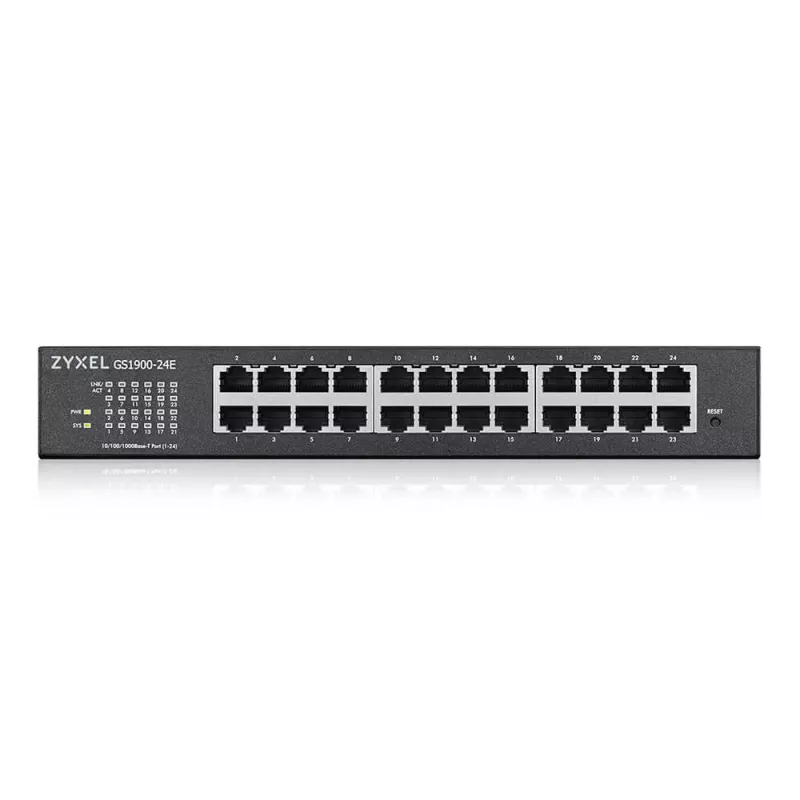 Zyxel GS1900-24E-EU0103F võrgulüliti Hallatav L2 Gigabit Ethernet (10/100/1000) 1U Must