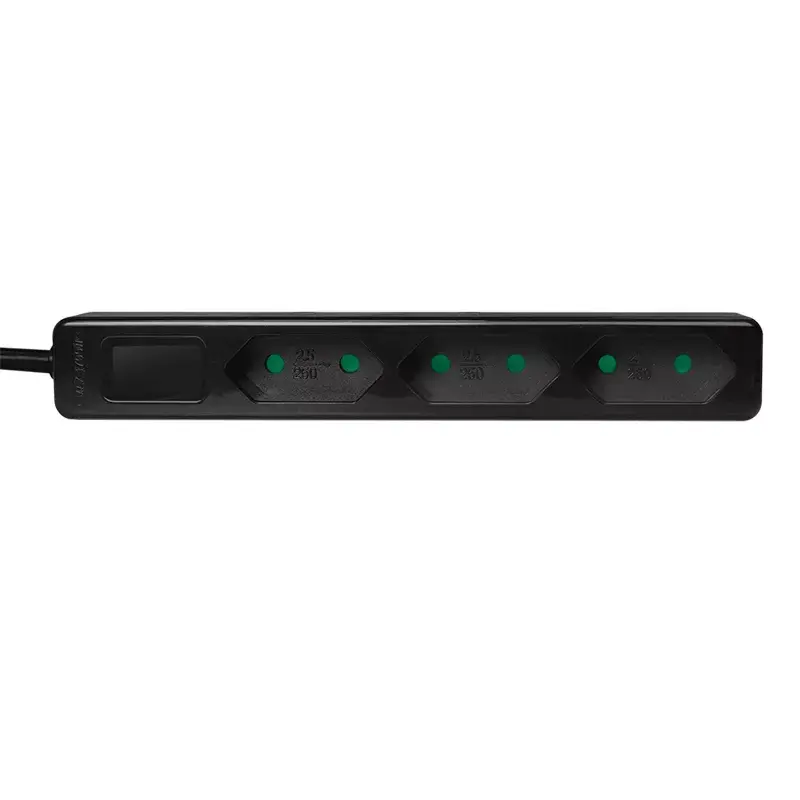 Pikendusjuhe LogiLink LPS229B 1,5 m 3 vahelduvvoolu pistikupesa Siseruumidesse Must