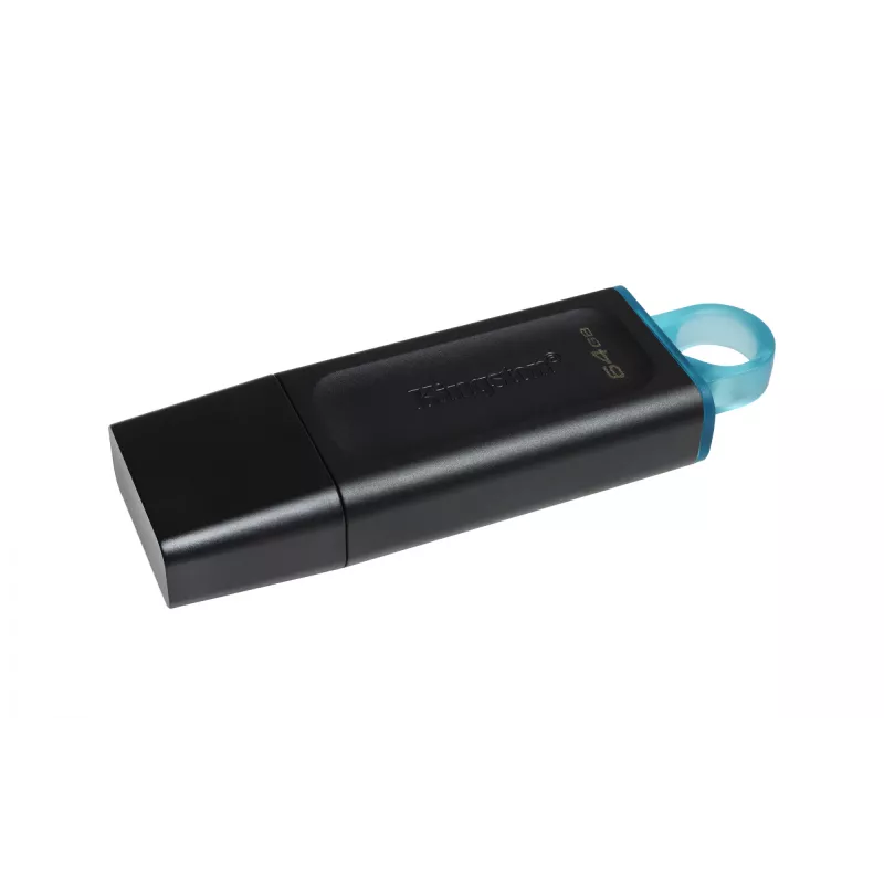 USB-mälupulk Kingston DataTraveler Exodia 64 GB USB 3.2, must ja sinakasroheline