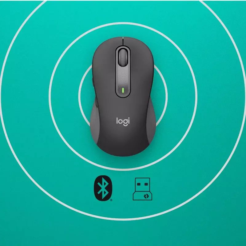 LOGITECH Signature M650 L juhtmevaba hiir – suurtele kätele – paremakäeline – grafiit